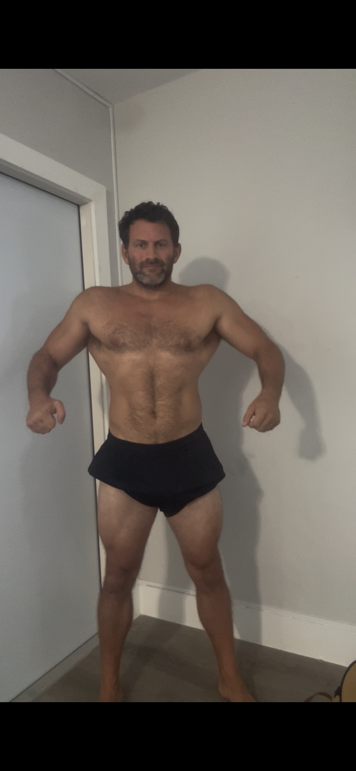 Front check-in photo at 15 weeks out